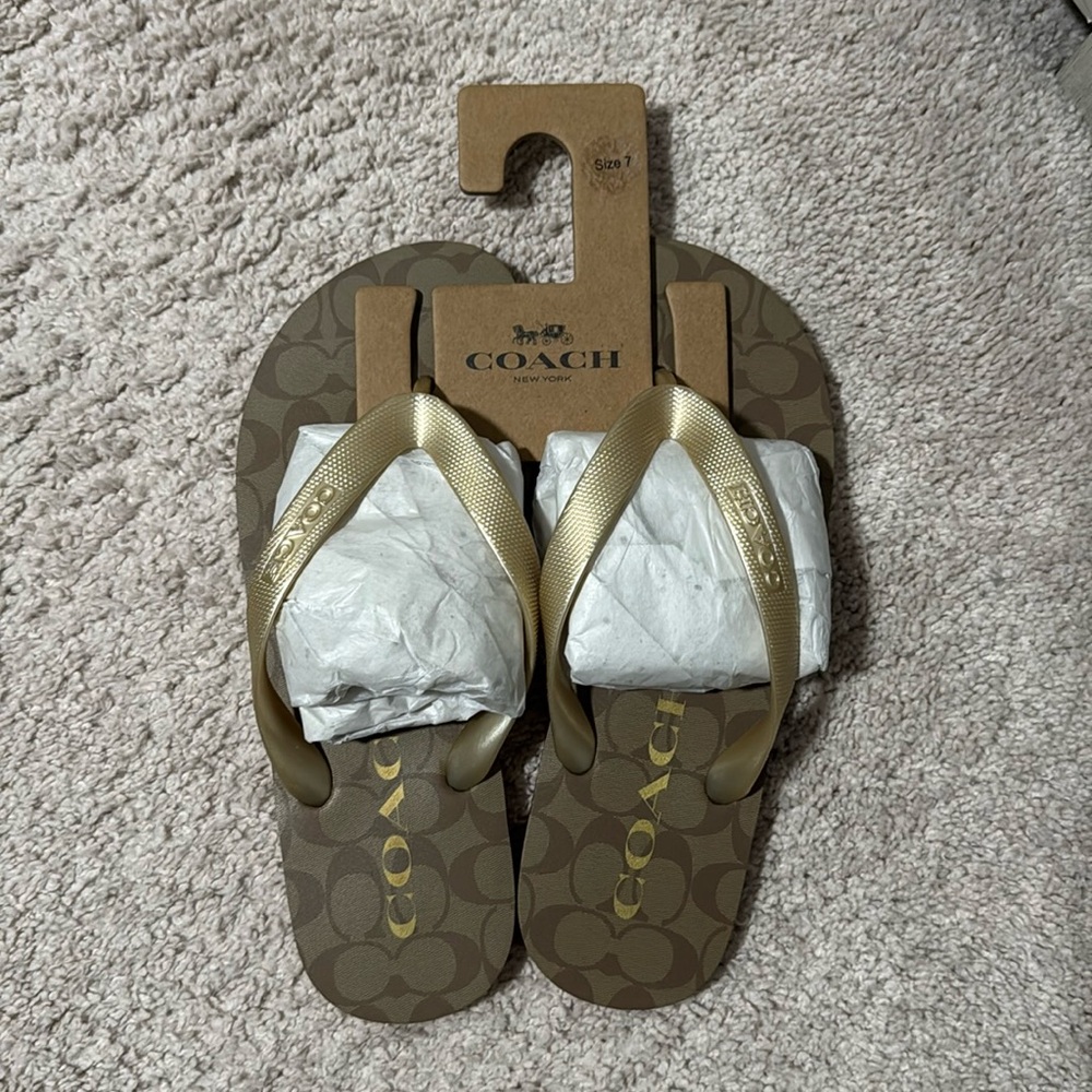 COACH FLIP FLOPS